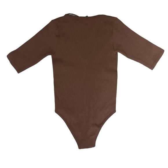 ZARA XS Top - Limitless Contour Collection - Brown Bodysuit - Picture 2 of 8